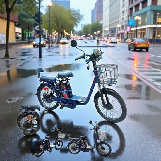 صورة دراجة كهربائية بتصميم عصري وأداء قوي مقاس 22